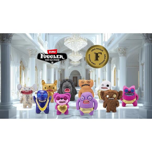 ZURU Gold Fuggs Hedge Grog Plush Funny Ugly Monster Toy with Eyes and Teeth - Picture 7 of 7